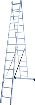 Алюминиевая двухсекционная лестница Новая Высота NV 122 2x13 1220213 - фото 288393