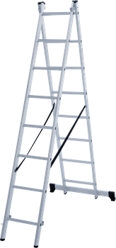 Алюминиевая двухсекционная лестница Новая Высота NV 122 2x8 1220208 - фото 288417