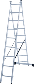 Алюминиевая двухсекционная лестница Новая Высота NV 122 2x9 1220209 - фото 288429