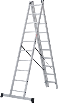 Алюминиевая трехсекционная лестница Новая Высота NV 123Y 3x10 1230310Y - фото 288796