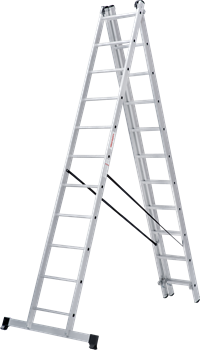 Алюминиевая трехсекционная лестница Новая Высота NV 123Y 3x11 1230311Y - фото 288822