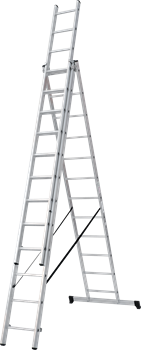 Алюминиевая трехсекционная лестница Новая Высота NV 123 3x12 1230312 - фото 289056