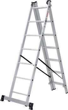 Алюминиевая трехсекционная лестница Новая Высота NV 123 3x7 1230307 - фото 289134