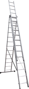 Алюминиевая трехсекционная лестница Новая Высота NV 123 3x13 1230313 - фото 289212