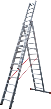 Алюминиевая трехсекционная лестница Новая Высота NV 523 3х13 5230313 - фото 289601