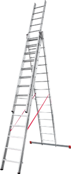 Алюминиевая трехсекционная лестница Новая Высота NV 323 3х14 3230314 - фото 289839
