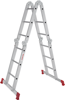 Алюминиевая лестница трансформер Новая Высота NV 233 4x3 с помостом 2330403 - фото 290167