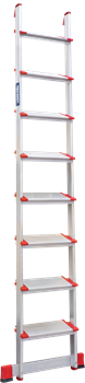 Алюминиевая приставная лестница Новая Высота NV 517 8 ступеней 5170108 - фото 290627