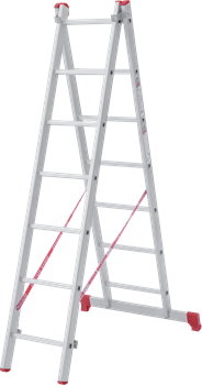 Алюминиевая двухсекционная лестница Новая Высота NV 222 2х7 2220207 - фото 290811