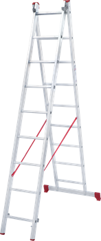 Алюминиевая двухсекционная лестница Новая Высота NV 222 2х9 2220209 - фото 290847