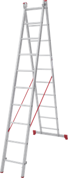 Алюминиевая двухсекционная лестница Новая Высота NV 222 2х10 2220210 - фото 290865