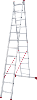 Алюминиевая двухсекционная лестница Новая Высота NV 222 2х12 2220212 - фото 290901