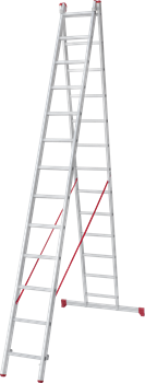 Алюминиевая двухсекционная лестница Новая Высота NV 222 2х13 2220213 - фото 290919