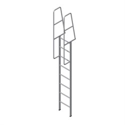 Приставная наклонная лестница с ограждением ALUR ЛН-2,78 - фото 297635