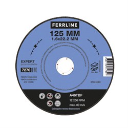 Отрезной круг по металлу FoxWeld FerrLine Expert 125 х 1,6 х 22,2 мм A46TBF - фото 315449