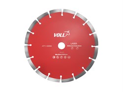 Сегментный алмазный диск VOLL ЭКОНОМ для железобетона 230х2,6х10х22,23 - фото 316259
