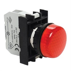 Сигнальная арматура EMAS красная с блоком подсветки без лампы B030XK - фото 322802