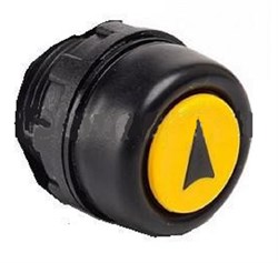 Головка кнопки EMAS жёлтая со стрелкой для пультов серии PVK DRSO - фото 324231