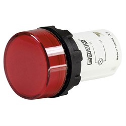 Моноблочная сигнальная арматура EMAS 24V красная MBSD024K - фото 324735