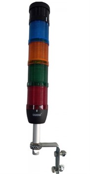 Сигнальная колонна EMAS 50мм, красная, зеленая, желтая, синяя 24V, светодиод LED, зуммер IK54L024ZD01 - фото 324919