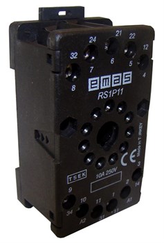 Колодка EMAS на 11 выводов черная RS1P11H1 - фото 328248