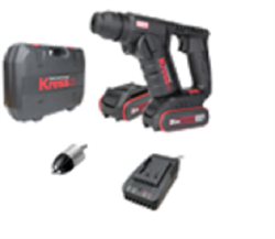 Аккумуляторный бесщеточный перфоратор Kress KU380 20В, 2Ач х2, кейс - фото 330022