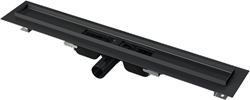 Душевой лоток AlcaPlast APZ101BLACK 950 мм с порогами для решетки (без решетки), черный матовый - фото 337117