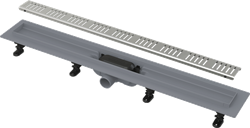 Душевой лоток AlcaPlast APZ10 550 мм с порогами для перфорированной решетки, нержавеющая сталь - фото 337126
