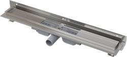 Душевой лоток AlcaPlast APZ104 Flexible Low 750 мм, пристенный монтаж, с порогами для решетки (без решетки), нержавеющая сталь - фото 337144