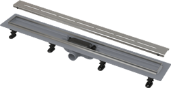 Душевой лоток AlcaPlast APZ18 SIMPLE 550 мм, с порогами для решетки, нержавеющая сталь - фото 337189
