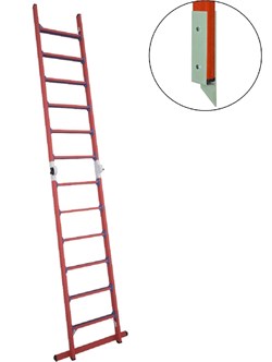 Диэлектрическая двухсекционная лестница-стремянка Диэлектрик 12 ступеней ЛСПТД-2,0 МГ - фото 338883