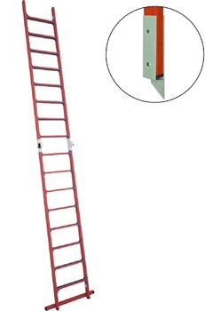 Диэлектрическая двухсекционная лестница-стремянка Диэлектрик 16 ступеней ЛСПТД-2,5 МГ - фото 338887