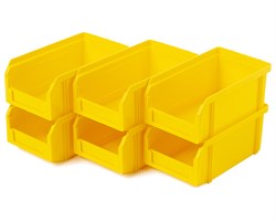 Пластиковый ящик Стелла-техник V-1-К6-желтый - фото 345253