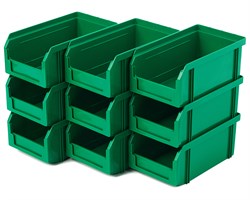 Пластиковый ящик Стелла-техник V-1-К9-зеленый - фото 345274
