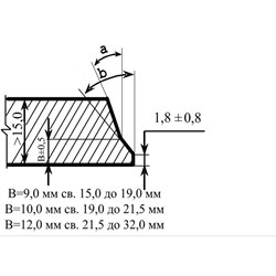 Фасонная фреза Хайтек Инструмент для фаскоснимателя ФС26, Z=10 (15,2х2 ...
