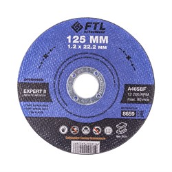 Отрезной круг по металлу FoxWeld FTL Expert II 125 х 1,2 х 22,2 мм A46SBF - фото 362971