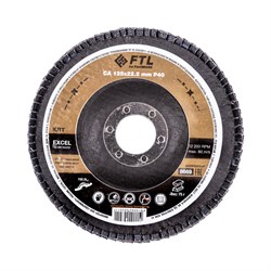 Лепестковый круг для шлифования по металлу FoxWeld FTL Excel 29 125 х 22,2 мм P40 - фото 363011