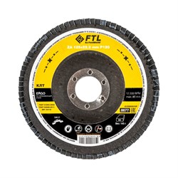 Лепестковый круг для шлифования по нержавеющей стали FoxWeld FTL Ergo 27 125 х 22,2 мм P120 - фото 363043