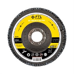 Лепестковый круг для шлифования по нержавеющей стали FoxWeld FTL Ergo 29 125 х 22,2 мм P40 - фото 363047