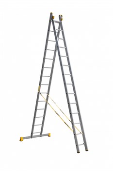 Алюминиевая двухсекционная лестница Алюмет Р2 2x14 9214 - фото 380419