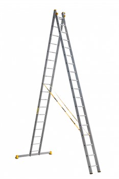 Алюминиевая двухсекционная лестница Алюмет Р2 2x18 9218 - фото 380421