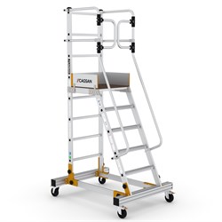Промышленная алюминиевая лестница-платформа CAGSAN RD0012 - 1,8м 5+1 - фото 382371