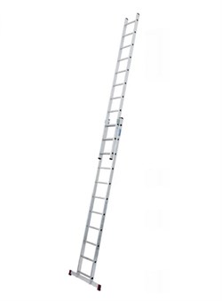 Двухсекционная выдвижная лестница Krause Corda 2х11 с траверсой 032195 - фото 385835