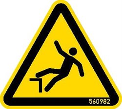 Знак "Внимание! Опасность падения!", 5 шт. KRAUSE 202055 - фото 386360