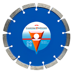 Отрезной алмазный диск по бетону Сплитстоун Standard Tuck Point 250x8x12x25,4 для снятия фаски (комплект 2 шт) ресурс 50 - фото 394538