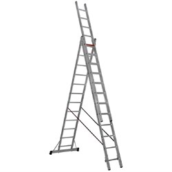Трехсекционная алюминиевая лестница-стремянка CAGSAN TS213 3х13 - фото 400164