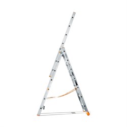 Алюминиевая трехсекционная лестница Эйфель Классик 3х7 - фото 400888