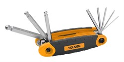 Набор шестигранников TOLSEN 1,5-8 мм, складной, 8 предметов TT20068 - фото 402825