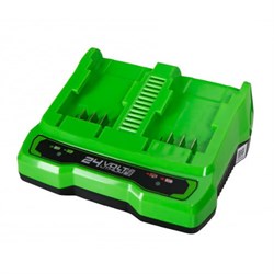 Зарядное устройство для 2-х аккумуляторов Greenworks G24X2UC2 2931907, 24V - фото 406872