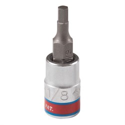 Насадка (бита) торцевая 1/4", Hex, 1/8", L = 37 мм KING TONY 203504S TONY - фото 678157